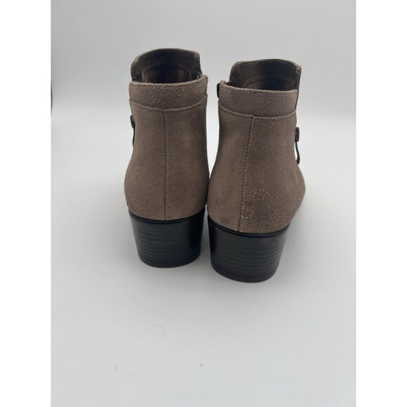 Aerosoles Women’s Mythology Tab Suede Ankle Booties Double Zip Size 10 - Picture 3 of 6